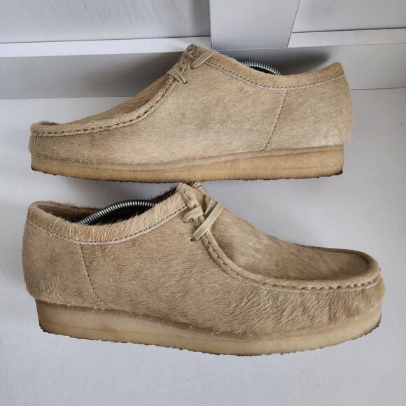 Clarks Originals Wallabee Fur Slip On Casual Shoe Maple Hair- Men's 12- 26173635 - Picture 6 of 12